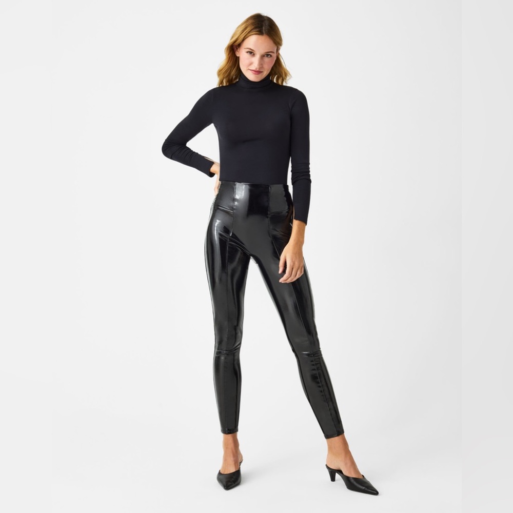 Spanx Faux Patent Leather Leggings